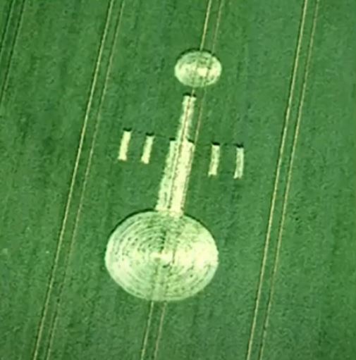 Il primo cerchio nel grano a forma complessa comparso il 23 maggio 1990 a Chilcomb Farm, Hampshire